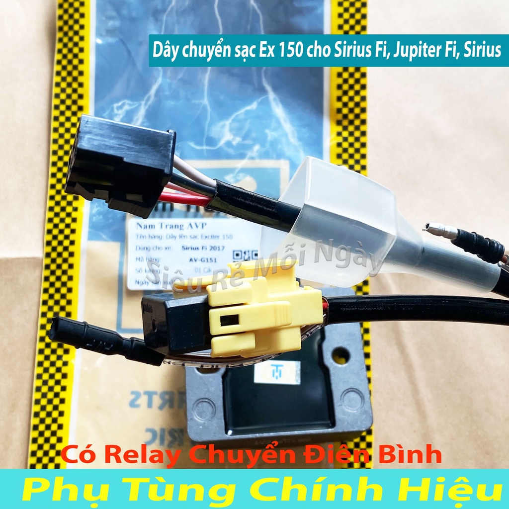 COMBO BỘ DÂY CHUYỂN SẠC EXCITER 150 CHO SIRIUS FI, JUPITER FI