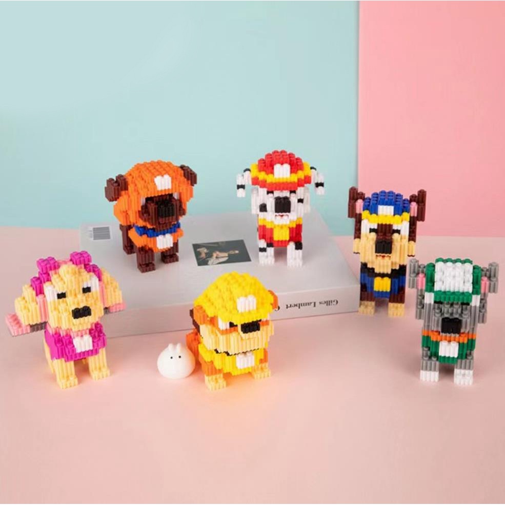 Mô Hình Chú Chó Hoạt Hình PAW Patrol 6 Trong 1 Sáng Tạo Trang Trí