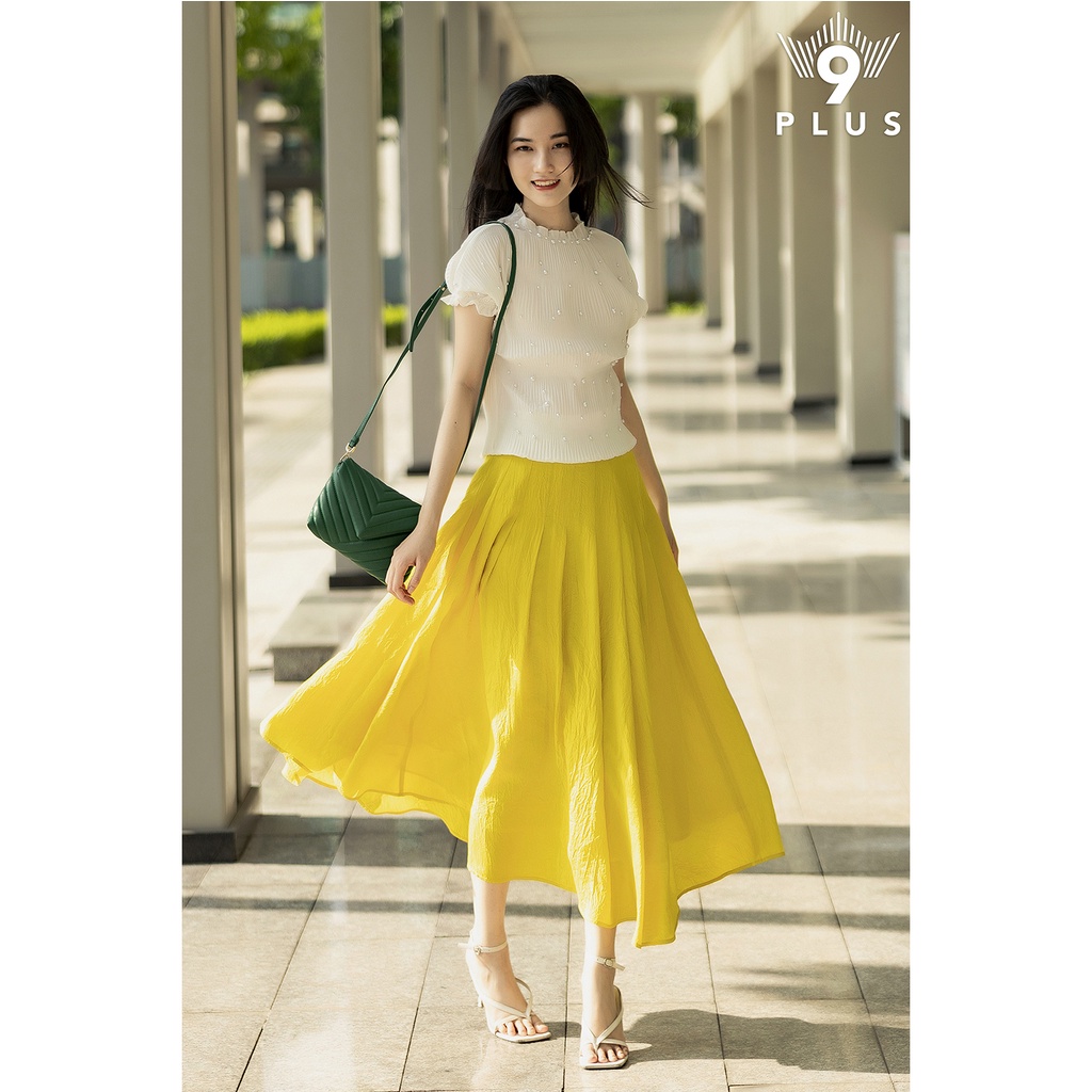 Chân Váy dài/xòe Nhật 2022 - 9Plus/ Chân váy đỏ vàng | BigBuy360 - bigbuy360.vn