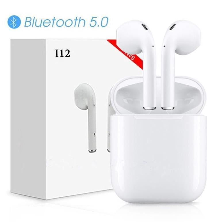 Airpod  i12 Tai nghe Thế Hệ Mới Âm Thanh Siêu Hay Có hộp sạc tự độngBẢO HÀNH 12 THÁNG