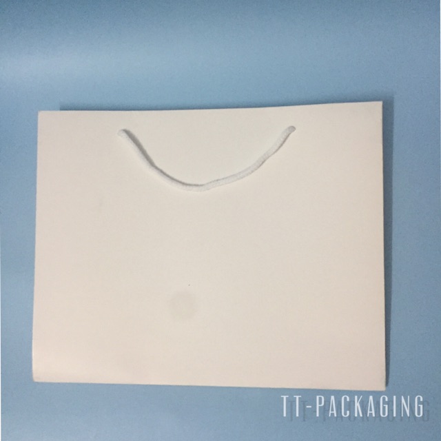 Túi giấy kraft trắng trơn loại to kt 32x26x13