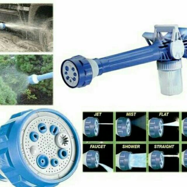 Súng Xịt Nước Tăng Áp 8 Chế Độ Rửa Xe