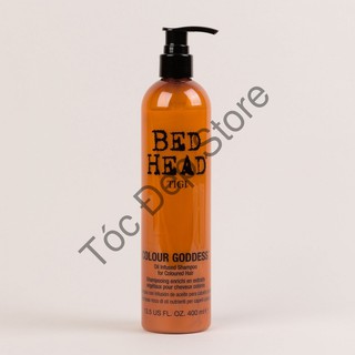 Tóc Đẹp Store Dầu gội dành cho tóc nhuộm tông ấm chứa dầu dưỡng Tigi Bed Head Colour Goddess Oil Infused 400ml