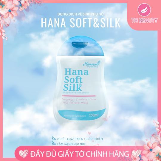 &lt;THẬT 100%&gt; Bộ sản phẩm Hanayuki, Dung dịch vệ sinh Hana Soft Silk, Sữa tắm em bé Hana