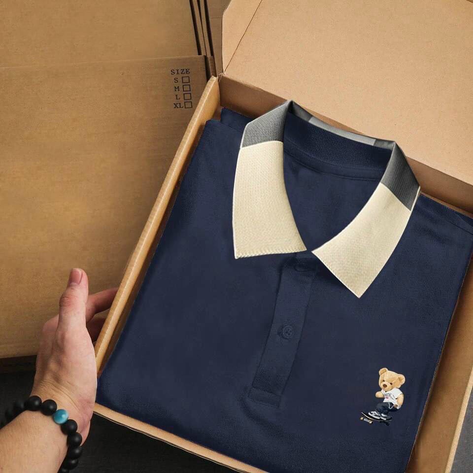 Áo thun nam có cổ form ôm phong cách công sở, polo tay ngắn đủ màu ngực thêu Beartin QA | BigBuy360 - bigbuy360.vn