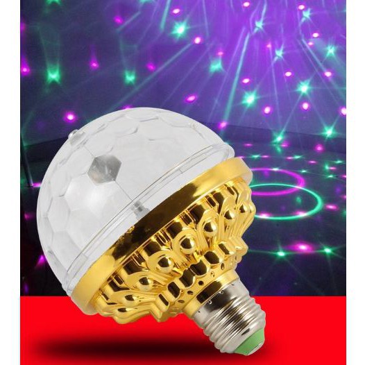 Đèn Nháy Đui - Đèn Led Nháy Chớp 7 Màu 5 Chế Độ Tự Xoay Đui Tròn Cao Cấp