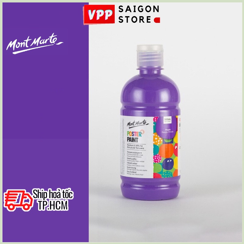 Màu Nước Poster Paint Mont Marte 500ml - Purple - MPST0023