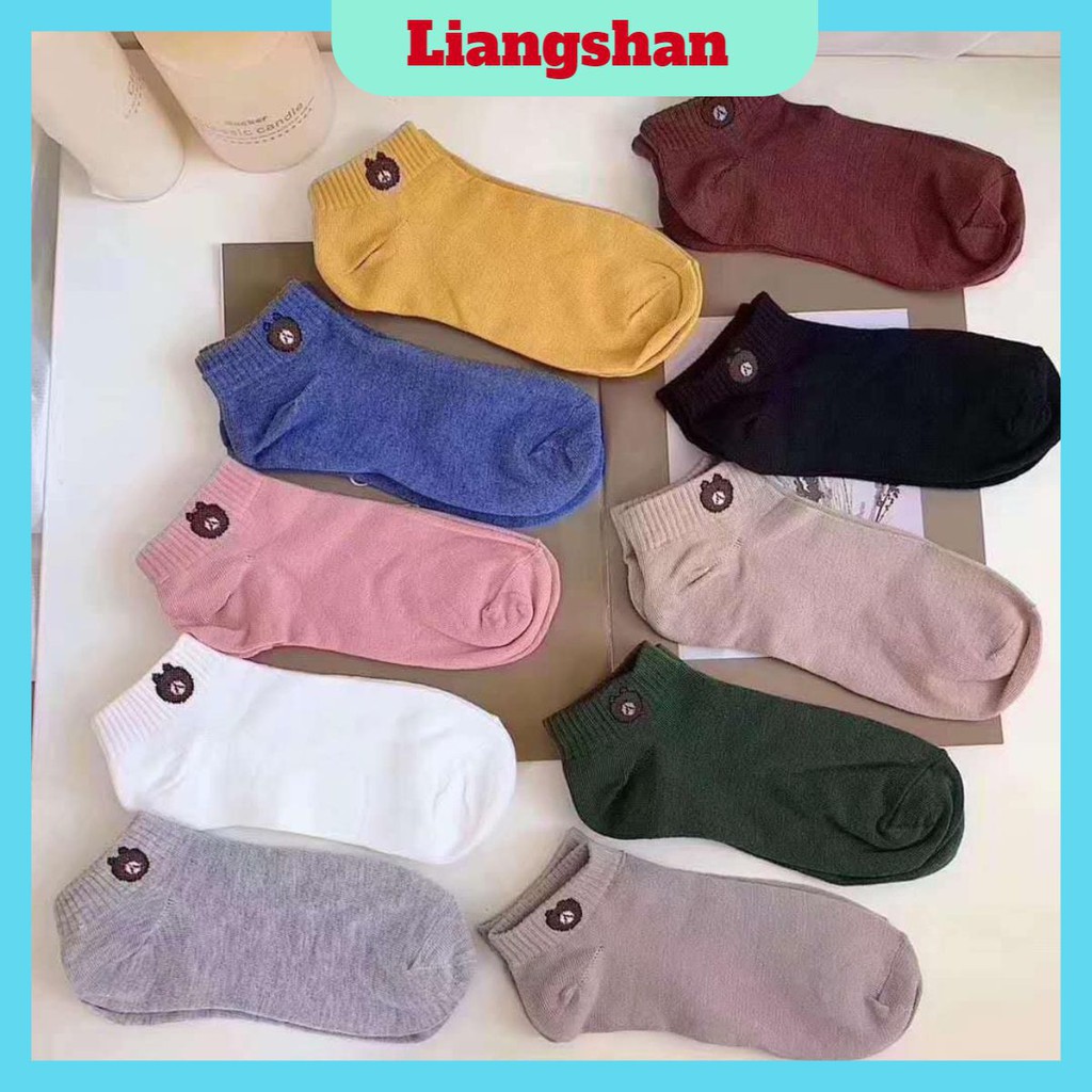 Set 10 đôi tất gấu🍁FREESHIP🍁Tất Gấu Brown loại 1