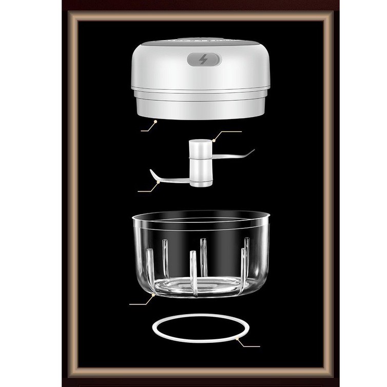 [Mua 1 Tặng 1] Máy Xay Tỏi Ớt Mini Cầm Tay Đa Năng Thế Hệ Mới Breo Market Nhỏ Gọn Thông Minh Có Cổng Sạc USB | BigBuy360 - bigbuy360.vn