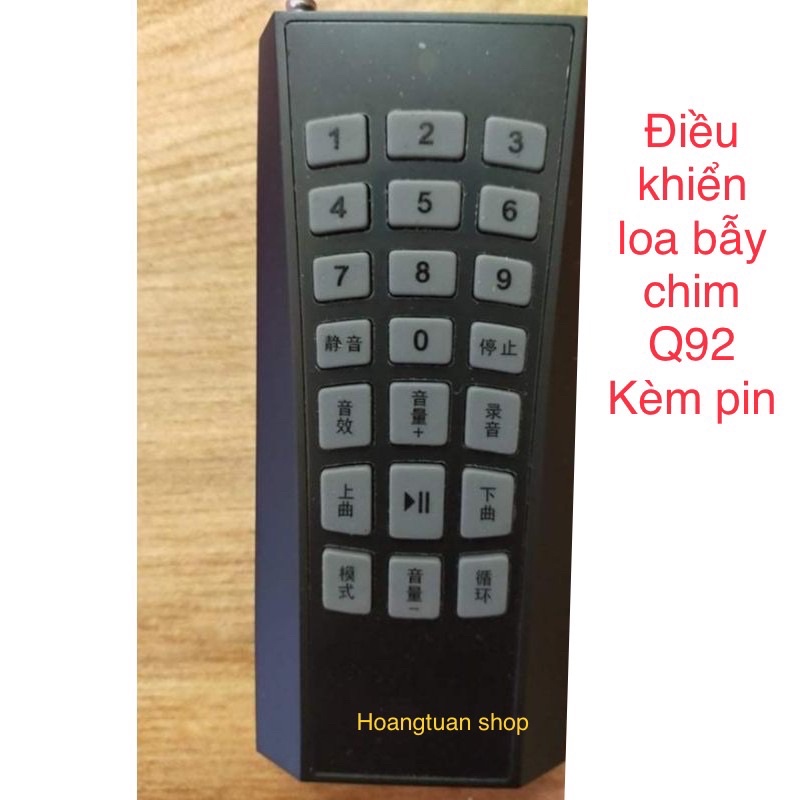 Điều khiển loa bẫy chim Q92 Q93 At100 At101.