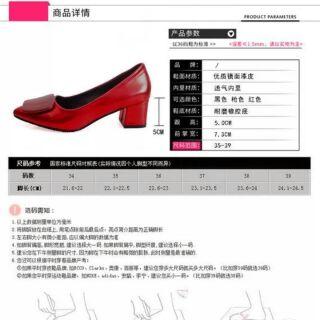 Giầy cao gót 5 phân da bóng