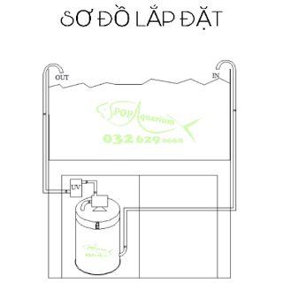 Lọc thùng inox POP-2500 cho bể cá cảnh