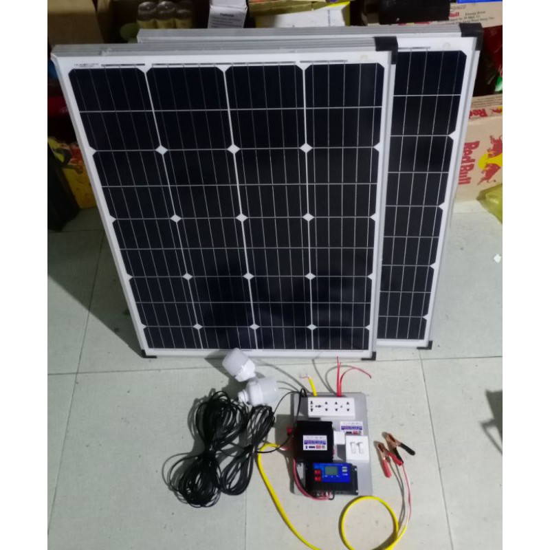 Máy phát điện năng lượng mặt trời 1000w ráp sẵn rất dễ sử dụng. (Chưa có ắc quy).