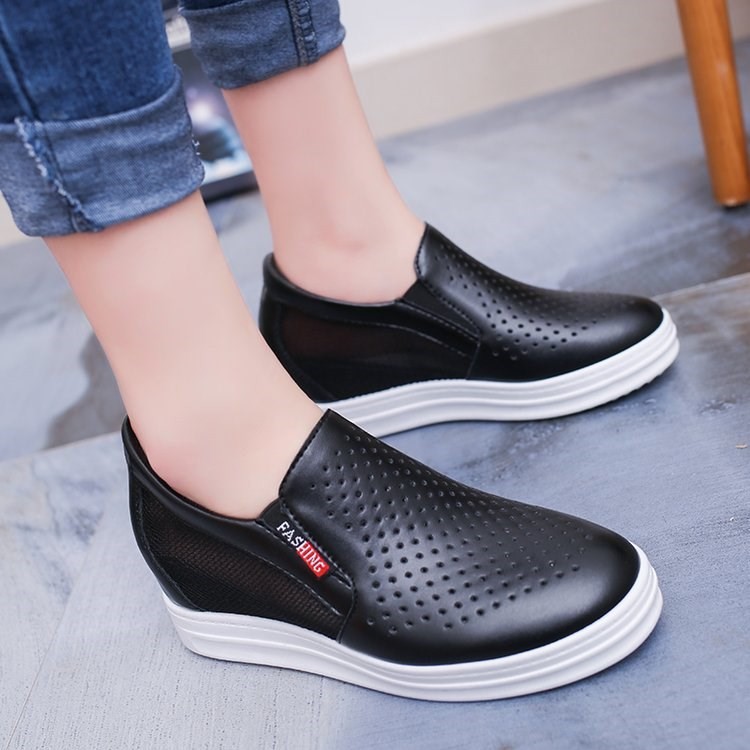 Giày Sneaker Độn Đế Nữ 6cm Mã H35 form nhỏ ảnh thật cuối