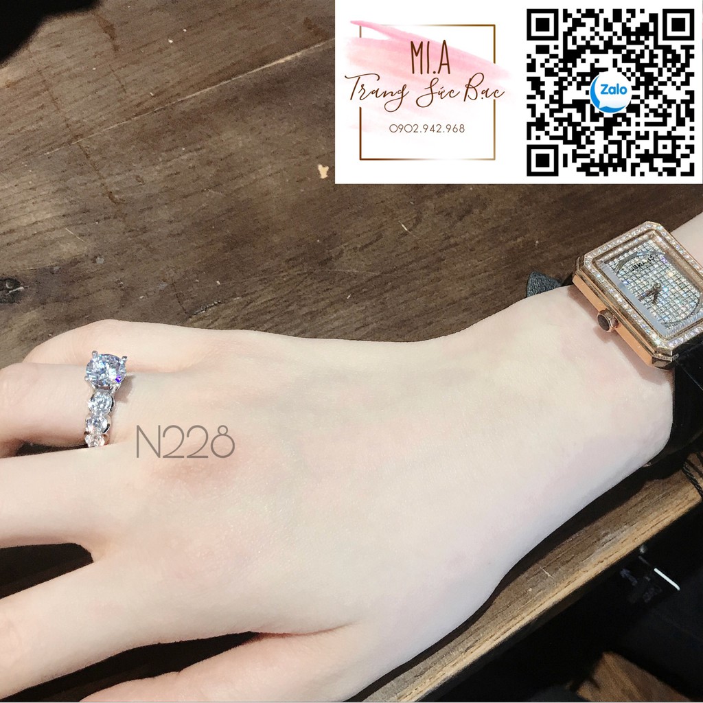 Nhẫn bạc Ý Italy S925 cao cấp xi Kim Mã N228