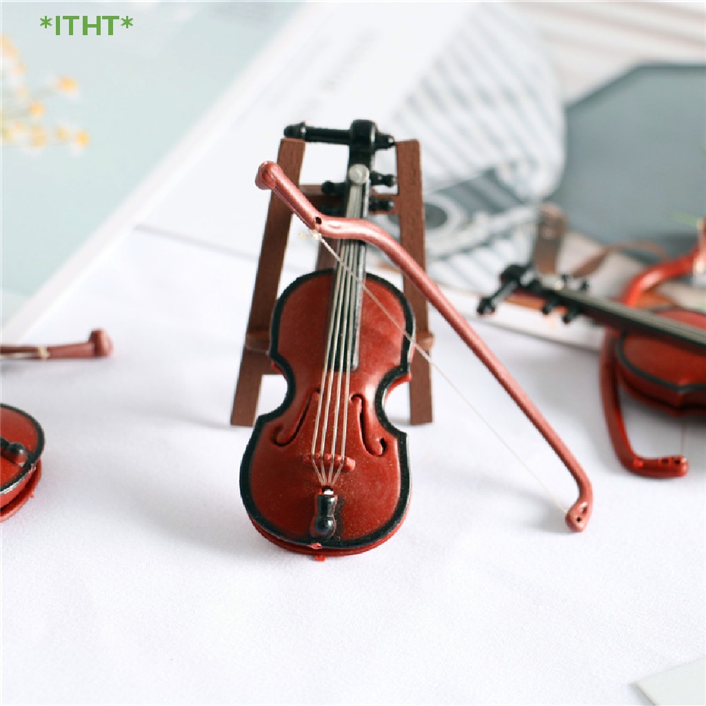 Đàn Violin Mini Tỉ Lệ 1 / 12 Cho Nhà Búp Bê Mới