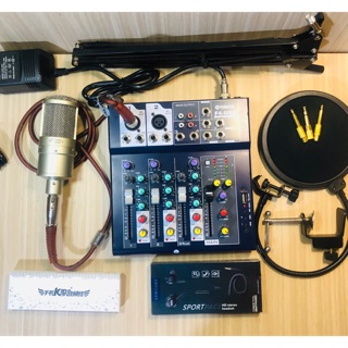TRỌN BỘ THU ÂM MIXER YAMAHA F4-VÀ MICRO-AQTA-220