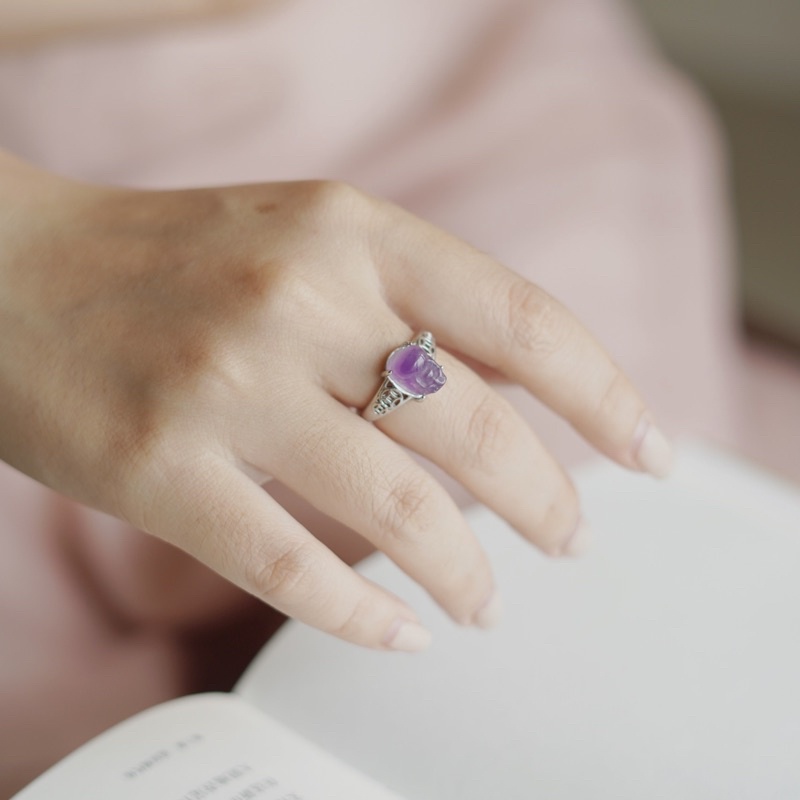 Nhẫn Tỳ Hưu Amethyst