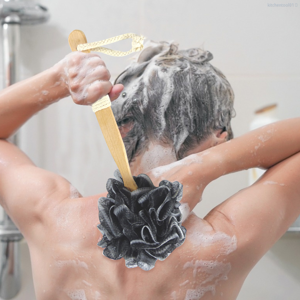 (Hàng Mới Về) Bàn Chải Chà Lưng Cán Dài Chất Liệu Sợi Than Tre Chống Trượt Tiện Dụng Cho Nhà Bếp / Nhà Tắm Mã 01 | BigBuy360 - bigbuy360.vn