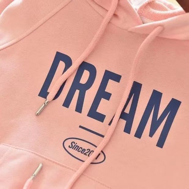 Áo hoodie in chữ thời trang xuân thu cho bé gái
