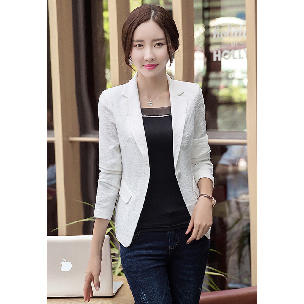 Áo vest Nữ ANN63 màu trắng fomr dài chuẩn đẹp (vải hình thật )