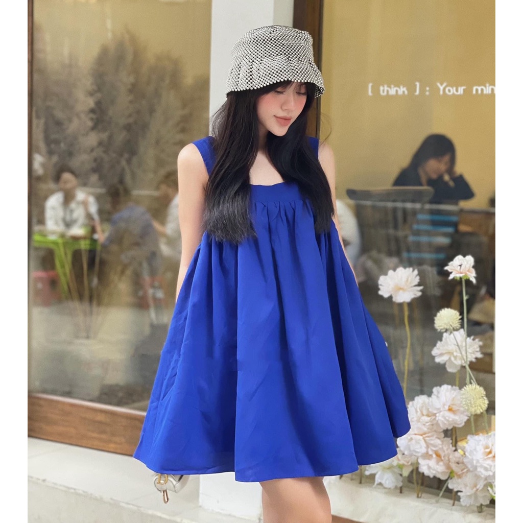 ĐẦM DÂY CÁCH ĐIỆU LƯNG SIÊU XINH HAI MÀU ĐEN NUDE - YIKO DRESS