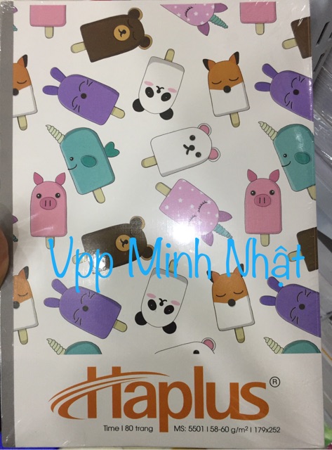 Sét 02 quyển vở kẻ ngang Haplus 80 trang