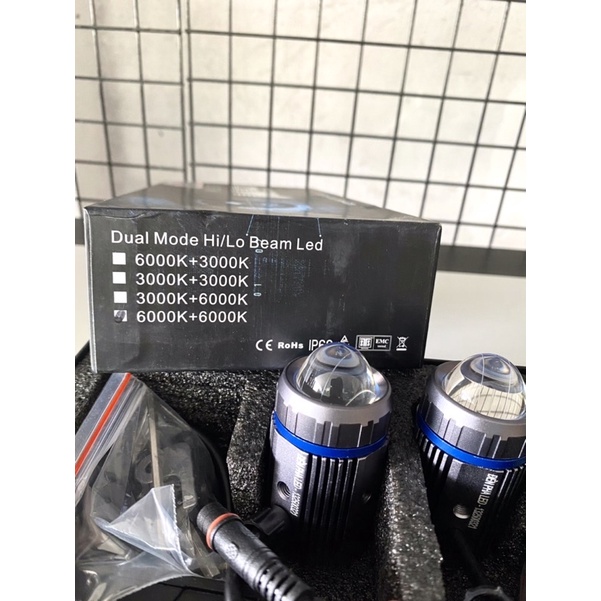 Đèn bi cầu mini 2 chế độ pha cos M10 plus