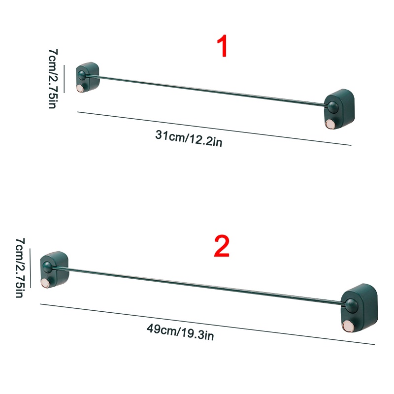 Nụ Hôn 180° Giá Treo Khăn Tắm Một Tầng Xoay Được Tiện Dụng