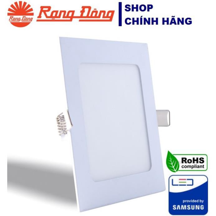 Đèn LED Panel Rạng Đông Vuông Siêu Mỏng 12W 160x160mm, Ánh Sáng Trắng/Vàng (S)