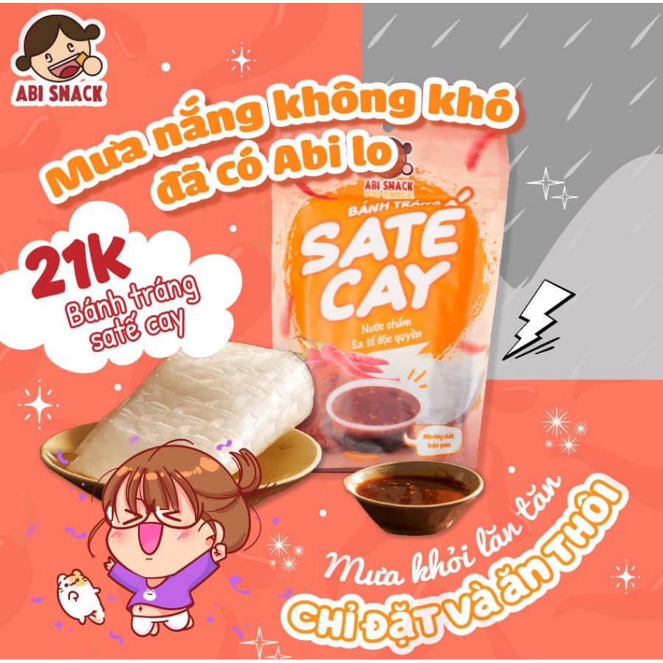 Bánh Tráng Abi vị Sa Tế Cay