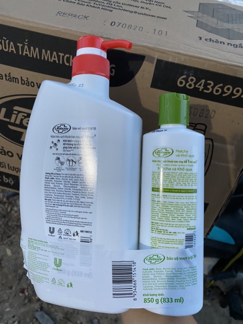 Sữa tắm Lifebuoy diệt khuẩn 850g tặng sữa tắm Detox | BigBuy360 - bigbuy360.vn