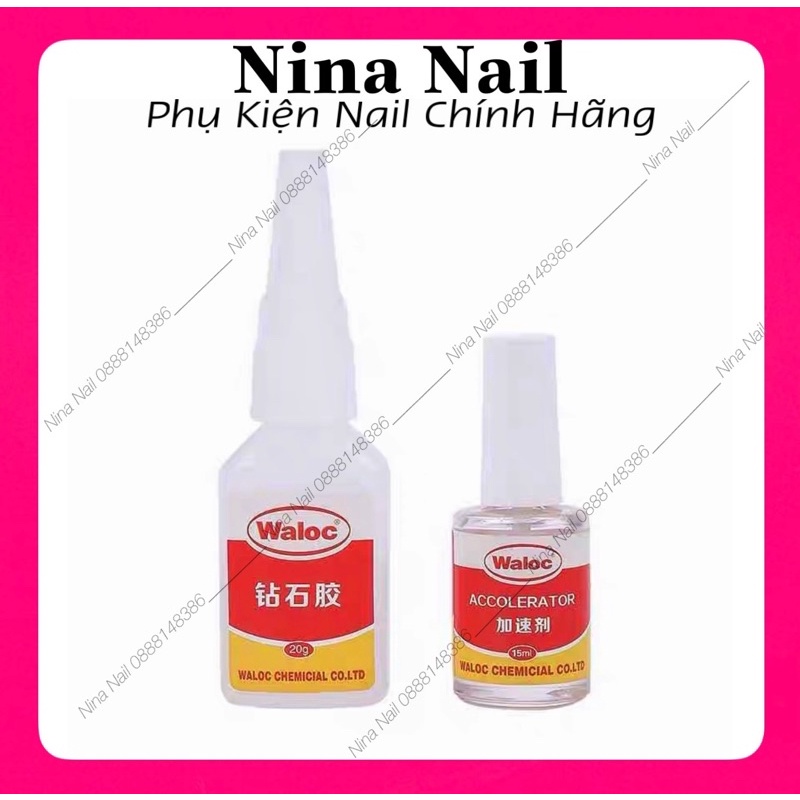 Keo Bê Tông Waloc Gắn Móng Đính Đá Nail Siêu Chắc