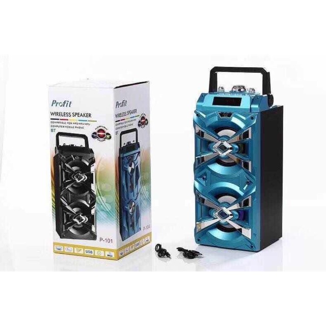LOA DI ĐỘNG P101 và P104[RẺ VÔ ĐỊCH]⚡FREE SHIP⚡ KHÔNG DÂY BLUETOOTH SIÊU BASS VỚI USB / TF / AUX / FM