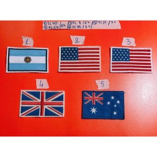 Hình thêu,sticker thêu,patch thêu logo các nước3(không keo) phụ kiện may mặc trang trí quần áo, handmade,DIY