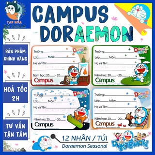 Nhãn vở Doraemon Campus ( 12 nhãn / túi )