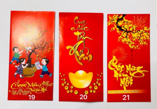 Combo 10 bao lì xì Tết Canh Tý 2020 đủ mẫu