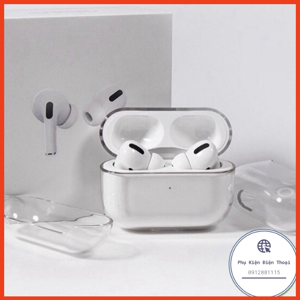 🍀 🌟 Case airpods pro  1 2 🌟 Vỏ bọc Clear silicon dẻo đựng tai nghe không dây trong suốt siêu đẹp