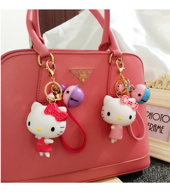 MÓC KHÓA CHUÔNG HELLO KITTY &amp; DORAEMON