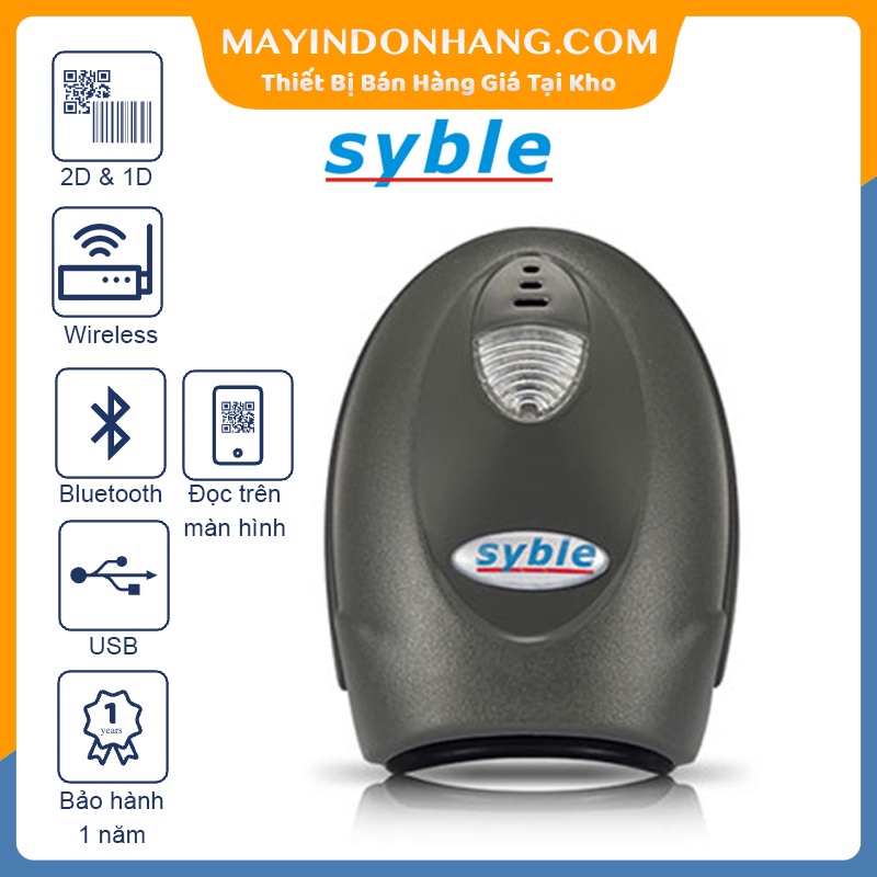 Máy quét mã vạch 2D không dây Syble XB247 - Siêu Nhanh - Siêu nhạy