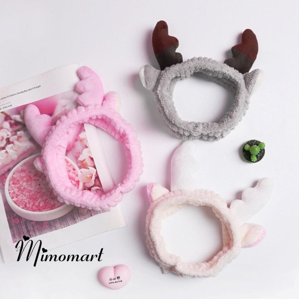 Băng Đô 3D Tuần Lộc Cao Cấp Dày Mềm Mịn (Giao màu ngẫu nhiên)