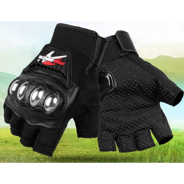 Găng Tay Hở Ngón Probiker Gù Inox
