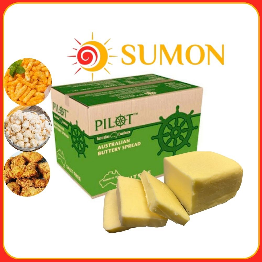 Bơ Úc Pilot SUMON bơ lạt úc Pilot ( 1KG ) dùng làm nguyên liệu bánh, chiên, bắp rang bơ MS48