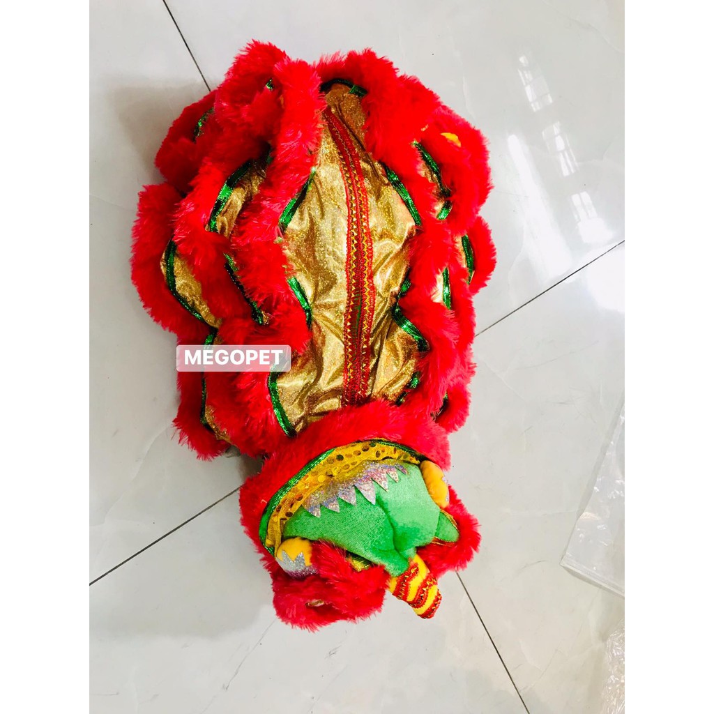 BỘ ĐỒ MÚA LÂN CHO CHÓ MÈO - ĐỒ COSPLAY KỲ LÂN CAO CẤP