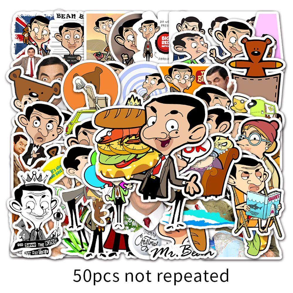Ms. judy cao Bean stickers nhãn phim hoạt hình máy tính xách tay xe máy diy mr. Đề can nhật ký ván trượt đậu