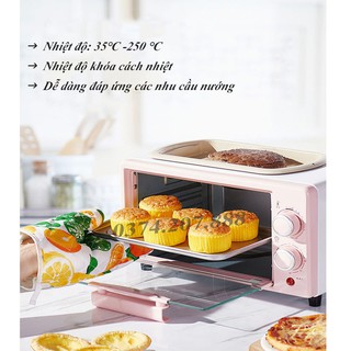 Lò Nướng Mini 1.2 Lít, Rã Đông, Nướng Bánh, Nhỏ Gọn, Tiện Lợi Mila.Ofi