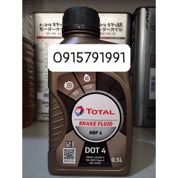 Dầu phanh cao cấp Total HBF4 Dot 4 (Mua theo thùng giảm 25%)