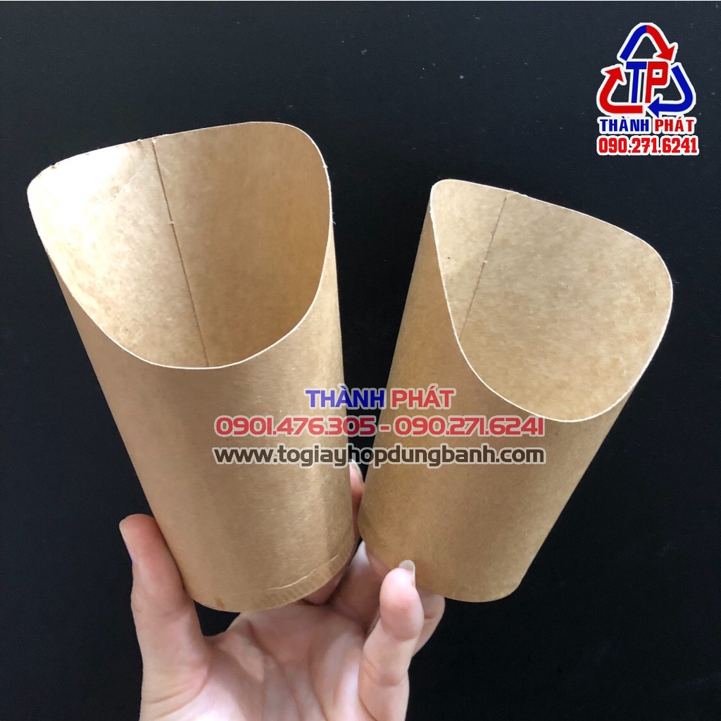 Ly giấy đựng bánh trứng gà non - khoai tây chiên - hogdog - mousse