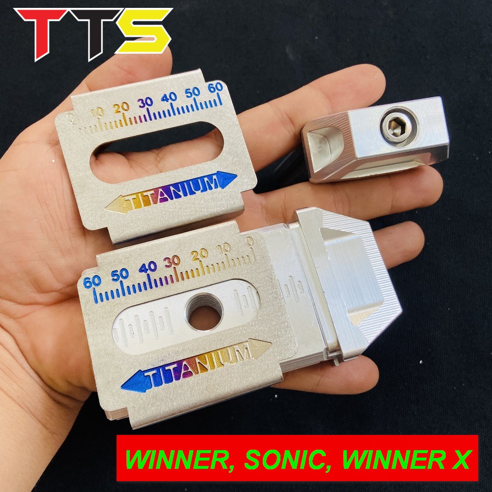 BÁT TĂNG SÊN CNC KÈM NẸP GẮP TITAN GR5 SỬ DỤNG CHO EXCITER, WINNER, SONIC, SATRIA