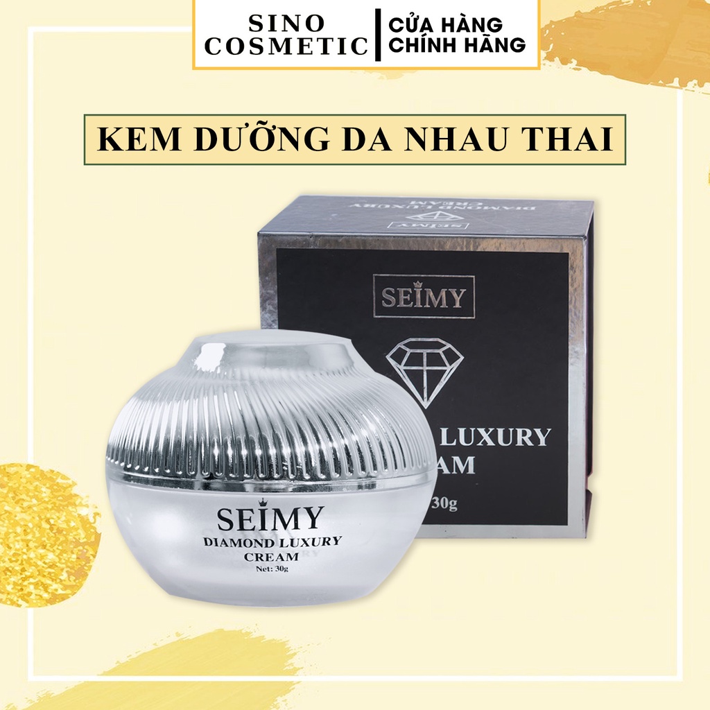 Kem dưỡng da mặt nhau thai Seimy - Diamond Luxury 30g dưỡng trắng, cấp ẩm, mờ nám, giảm mụn